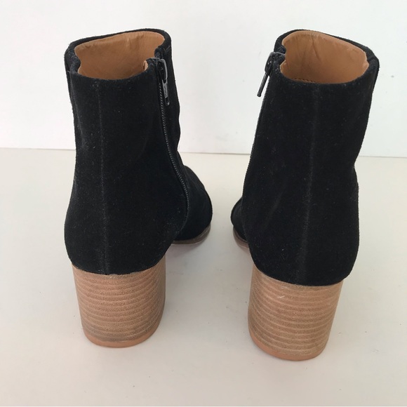 Dolce Vita DV Women ankle Boots Shoes Black leather Suede upper Zip Up size 8.5 - Picture 4 of 7